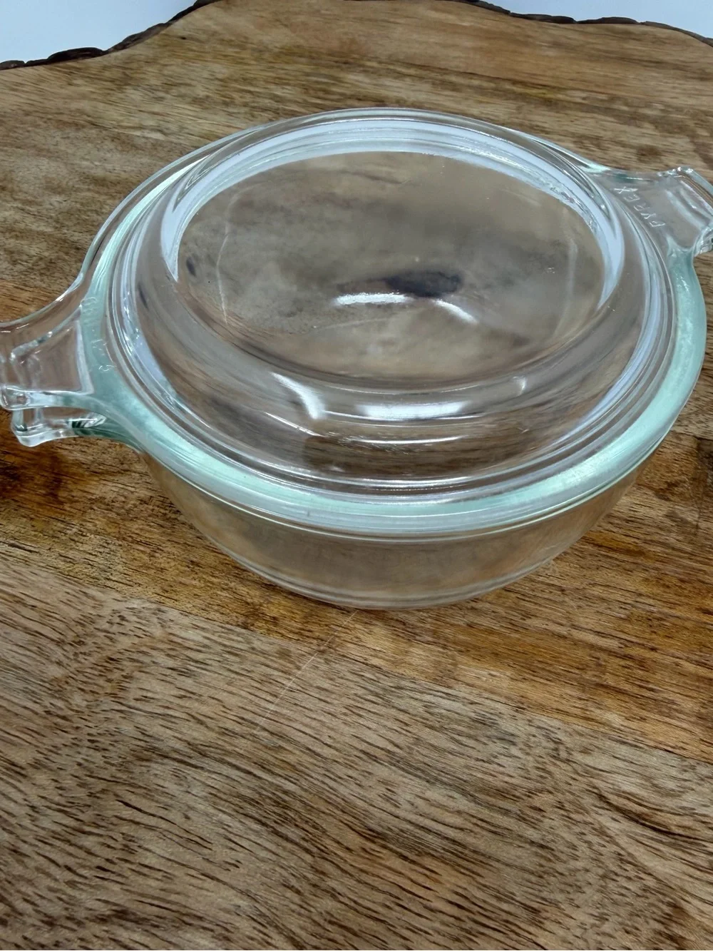 Pyrex Clear Glass casserole 10” Round Baking Dish With Lid